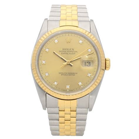 rolex datejust 16233 diamond|More.